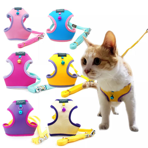 Hand-And-Hand Dog or Cat Harness Vest and Leash