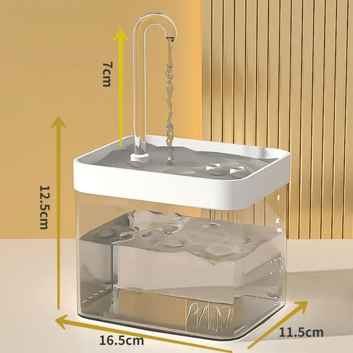 Automatic Cat Water Fountain Filter USB Electric Mute