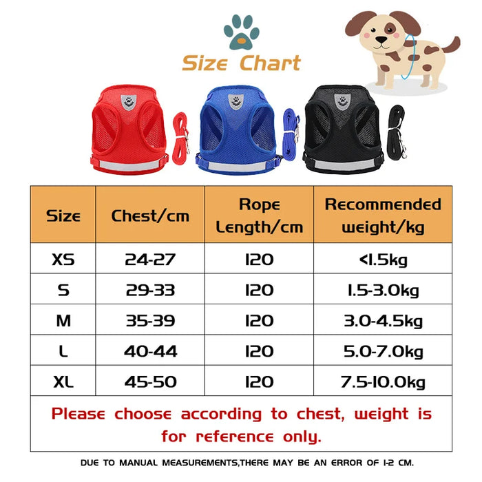 NO PULL Breathable Reflective Dog Harness Vest