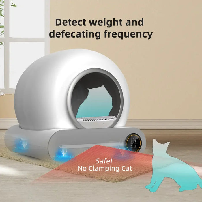 Tonepie Automatic Toilet for Cats Self-Cleaning Cat Litter Box with APP