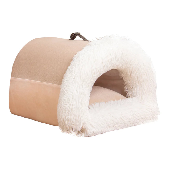 Long Plush Portable Dog and Cat Beds