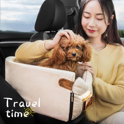 Travel Time Portable Small Cat Dog Bed For Car Travel Dog