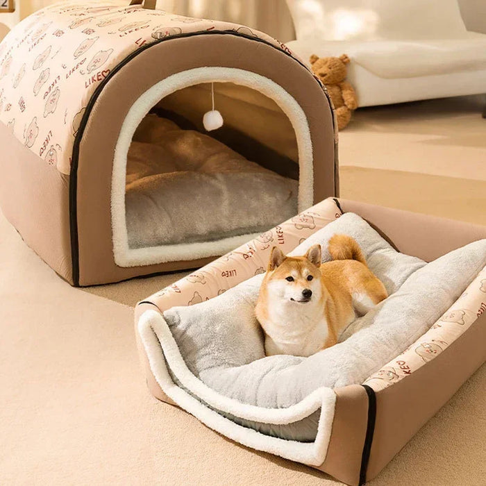 Dog Kennel with Detachable and Washable Mat