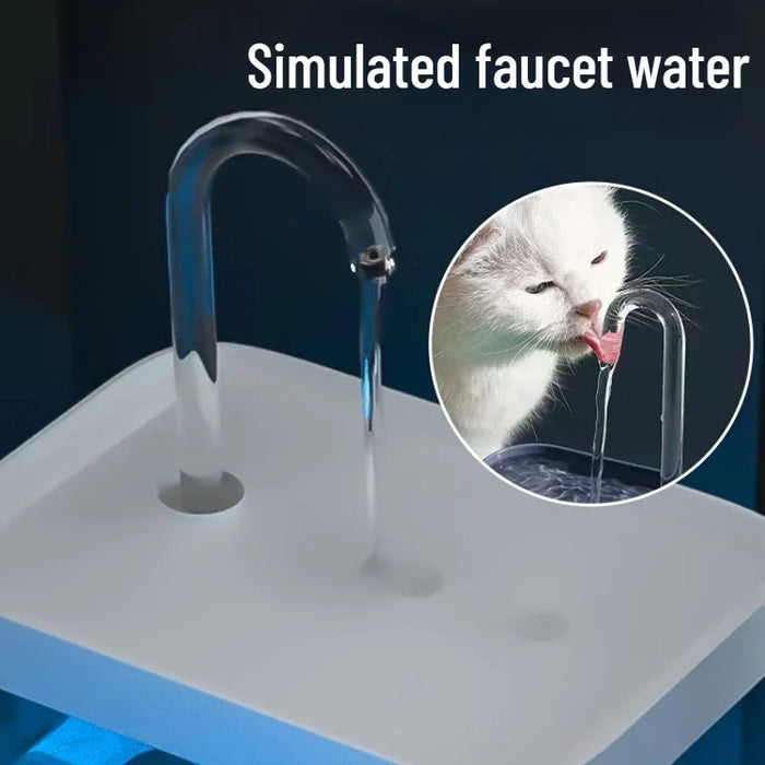 Automatic Cat Water Fountain Filter USB Electric Mute
