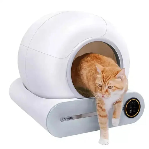 Tonepie Automatic Toilet for Cats Self-Cleaning Cat Litter Box with APP