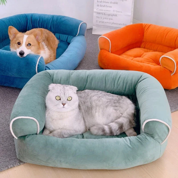 Washable Soft Fleece Dog and Cat Sofa
