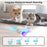 Interactive Cat Toys for Indoor Cats, Automatic Cat Toy with LED Lights, Cat Mouse Toys, Smart Sensing Moving Electric Cat Toys, USB Rechargeable