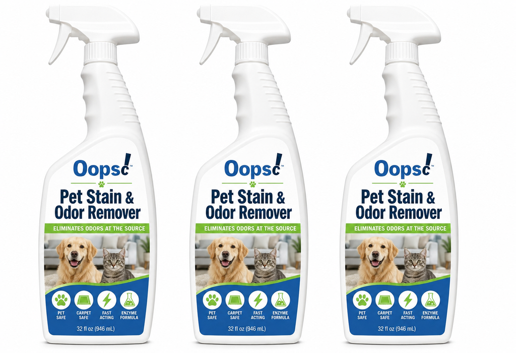 3 Bottles of Oopcs! Stain and Odor Remover