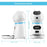 Repetsun Automatic Cat Feeder 3.5L Pet Feeder Dog Food Dispenser for Cats and Dogs with Stainless Steel Food Bowl, Visible Window and Memory Function,10 Voice Recorder,4 Meal Portion Control