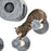 5pcs Brown FCJ Cat Wall-mounted Climbing Shelf Set Kitten Activity Center with Condo Cushion Scratching Post Jumping Platform
