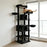 Large Black Eco-Friendly Durable 5-Level Cat Tree Condo Hammock Scratching Post Free Shipping for Indoor Use Kittens Adult Cats