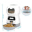 Repetsun Automatic Cat Feeder 3.5L Pet Feeder Dog Food Dispenser for Cats and Dogs with Stainless Steel Food Bowl, Visible Window and Memory Function,10 Voice Recorder,4 Meal Portion Control
