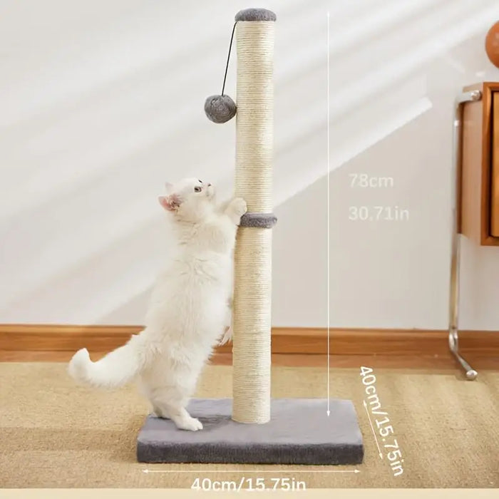 Deli Cat Scratching Post Sisal Rope 1 Level Minimalist Design Stable Base Indoor Use Durable Solid All Seasons China