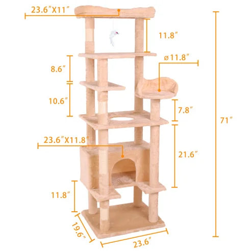 FCJ Cat Climbing Frame Interactive and Movement Toy for Cats