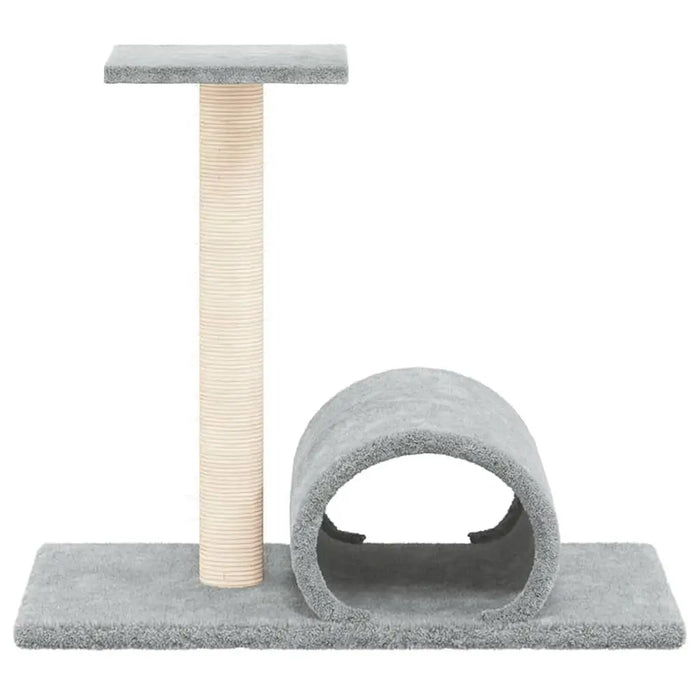 VidaXL Light Grey Cat Scratching Post Engineered Wood with Plush Sisal Tubes & Tunnels Product Category