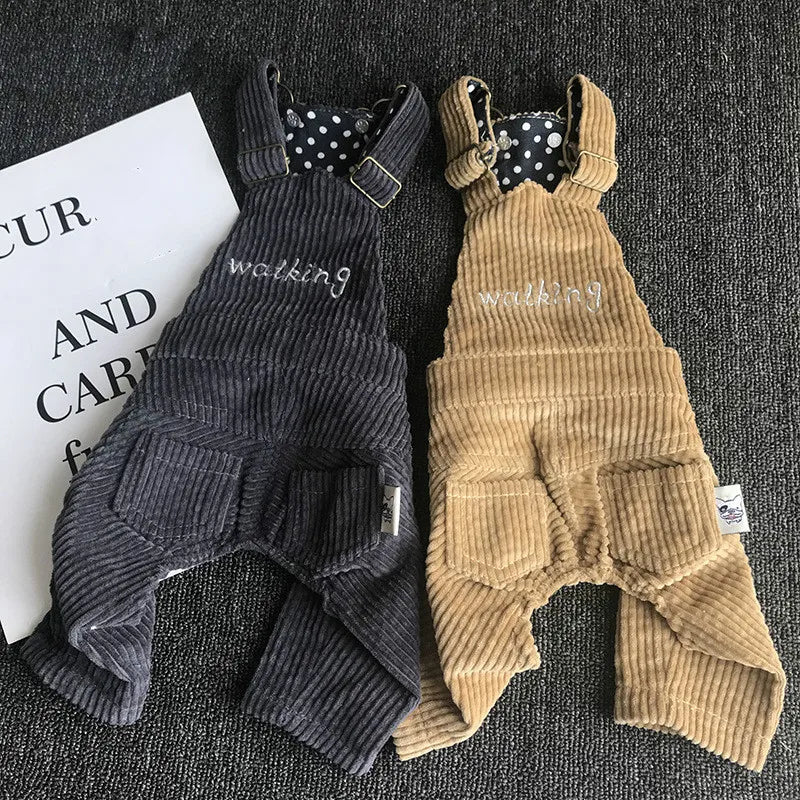 LAPLADOG Vintage Denim Jeans Pet Overalls/Jumpsuits