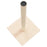 W2B VidaXL Cream Engineered Wood Cat Scratching Post 27.6 in Height Durable Sisal and Jute Material Cat Tree/Scratcher