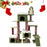 Cat Tree Indoor Cat Play Sleep Rest Large Christmas Roomy Condo Scratching Post Multi Level Particle Board Carton Packaging US