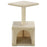 Beige Cat Tree 21.7 in Cat Climbing Frame with Soft Plush and Sisal Rope