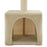 Beige Cat Tree 21.7 in Cat Climbing Frame with Soft Plush and Sisal Rope