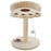 W2B VidaXL Cat Tree Beige and Brown Plush with Sisal Rope Particle Board Frame Cat Condo Scratching Post House