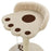 W2B VidaXL Cat Tree Beige and Brown Plush with Sisal Rope Particle Board Frame Cat Condo Scratching Post House