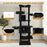 Cat Tree Indoor Cat Play Sleep Rest Modern Stylish High Grade Particle Board Cozy Hammock Roomy Condo Interactive Toy 68in Tall
