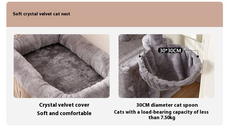 Bed Condo Cat Tree Tower House for Large Big Cat Indoor