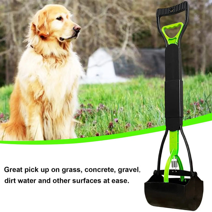 Portable Foldable Dog Poop Scooper No-Bend Pet Waste Pickup Tool Scoop for Large/Small Dogs Outdoor Walking  Lawn Cleaning Pet