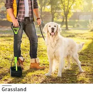 Portable Foldable Dog Poop Scooper No-Bend Pet Waste Pickup Tool Scoop for Large/Small Dogs Outdoor Walking  Lawn Cleaning Pet