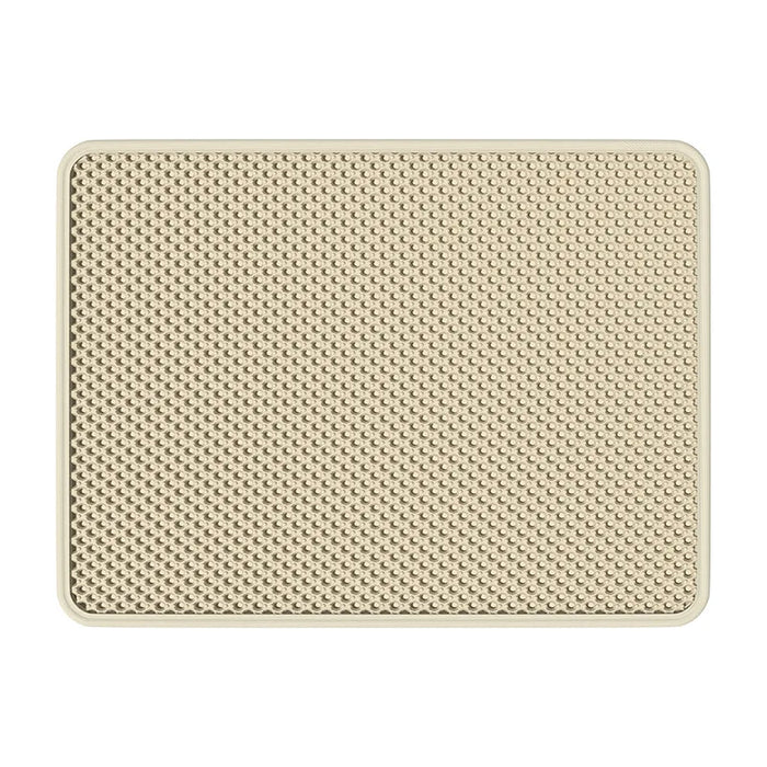 Cat Litter Mat Anti Scatter Litter Trapping Pad Double Layer Waterproof Non Slip Cat Litter Box Mat Floor Clean Pet Cat Supplies
