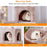70 Tall Cat Tower with Plush Perch, Hammock, and Sisal Posts for Large Cats