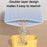 Cat Litter Mat 2-Layer Design Premium Sand Trapping Technology Waterproof Base Non-Slip Pet Floor Protector for Indoor Kittens
