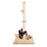 32" Tall Cat Scratching Posts For Indoor Cats Adults With 2 Toy Balls, 1 Dummy Mouse, Large Cat Scratch Post Includes Sisal Rope