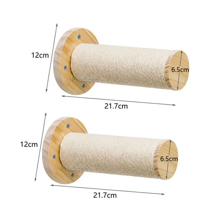 Cat Wall Mounted Shelf Steps Curved Cat Bed Shelves Corner Perches Hammock for Sleeping Climbing Scratching Post Pet Furniture