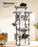 Large 74" Cat Tree with 3 Platforms, 2 Baskets, Condos, Scratching Posts for Indoor Cats