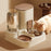 Kimpets Automatic Water Dispenser Cat and Dog Double Bowl with Integrated Feeder and Classic Green-Stainless Steel Bowl (Multiple Filtration)