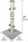 29'' Natural Sisal Rope Cat Scratching Post with 4 Dangling Toy Balls for Large Cats