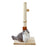 32" Tall Cat Scratching Posts For Indoor Cats Adults With 2 Toy Balls, 1 Dummy Mouse, Large Cat Scratch Post Includes Sisal Rope