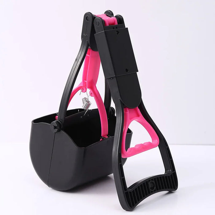 Portable Foldable Dog Poop Scooper No-Bend Pet Waste Pickup Tool Scoop for Large/Small Dogs Outdoor Walking  Lawn Cleaning Pet