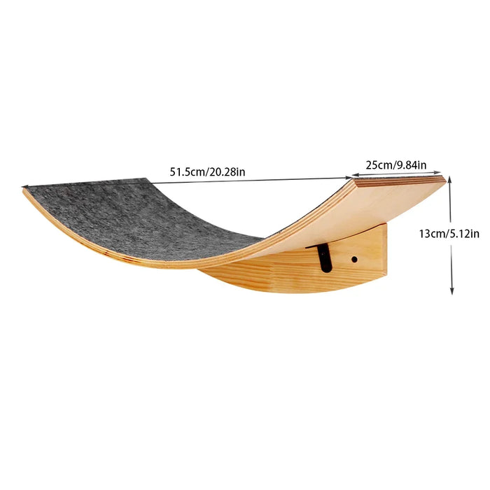Cat Wall Mounted Shelf Steps Curved Cat Bed Shelves Corner Perches Hammock for Sleeping Climbing Scratching Post Pet Furniture