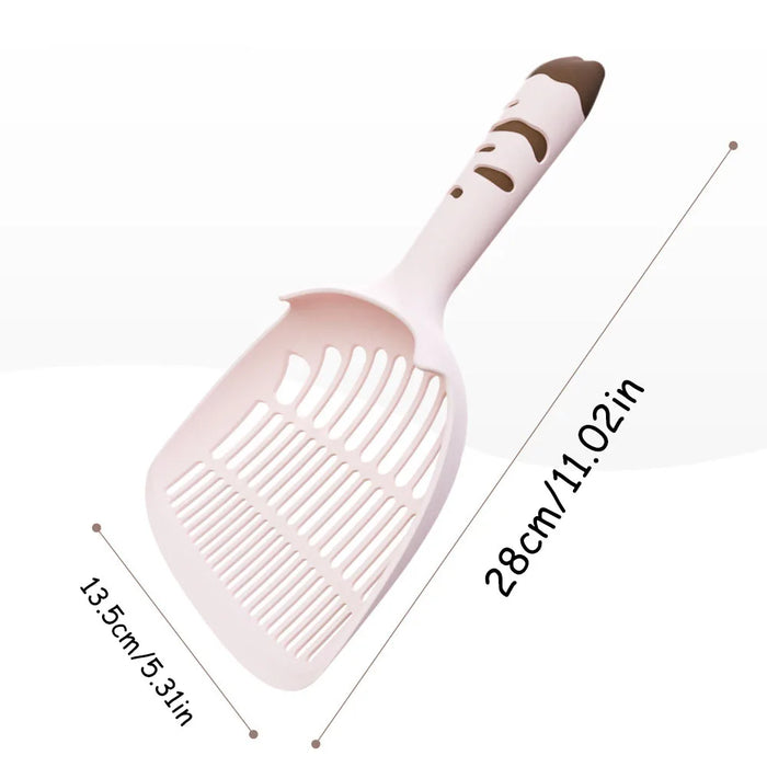 2-in-1 Cat Litter Scoop - Fine Mesh Shovel for Efficient Poop Cleaning, Anti-Clog Pet Litter Scooper