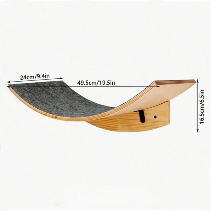 Indoor Wall-Mounted Cat Shelf Soft Cushioned Bed & Perch for Kittens & Adult Cats Cat Furniture for Climbing Sleeping & Playing
