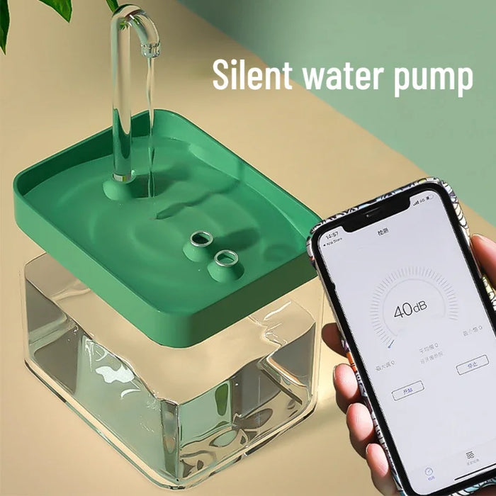 Automatic Cat Water Fountain Filter USB Electric Mute