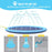 Splash Sprinkler Pad for Dogs Kids Non-Slip Thicken Dog Pool with Sprinkler Pet Summer Outdoor Play Water Mat Toys for Pet Dogs