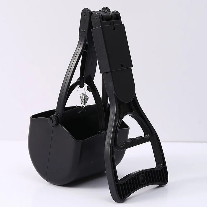 Portable Foldable Dog Poop Scooper No-Bend Pet Waste Pickup Tool Scoop for Large/Small Dogs Outdoor Walking  Lawn Cleaning Pet