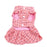 Pet Dress Shirt Plaid & Bow with Matching Dog Leash