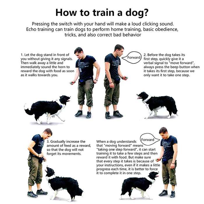 Interactive Sound Clicker Trainer For Thumb Training No Battery For Dogs Cats Positive Reinforcement Train