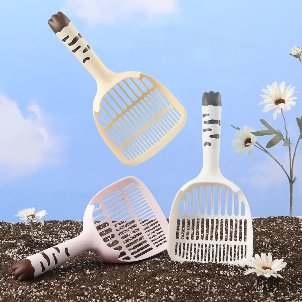 2-in-1 Cat Litter Scoop - Fine Mesh Shovel for Efficient Poop Cleaning, Anti-Clog Pet Litter Scooper