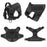 Tactical Vest Harness and Easy Control Training Collar with Bungee Leash Set All Dog Breeds